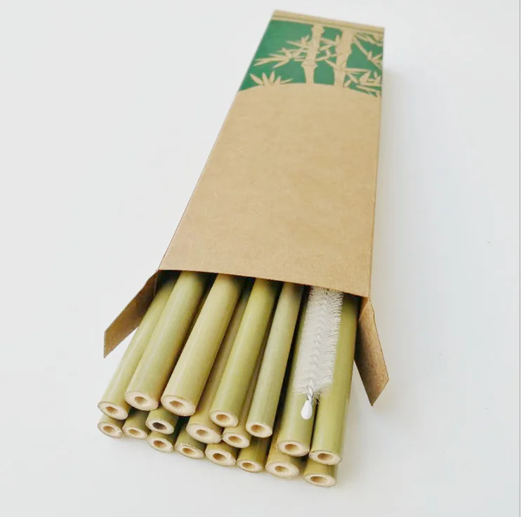 100% natural organic degradable biodegradable bio-degradable drinking bamboo straw