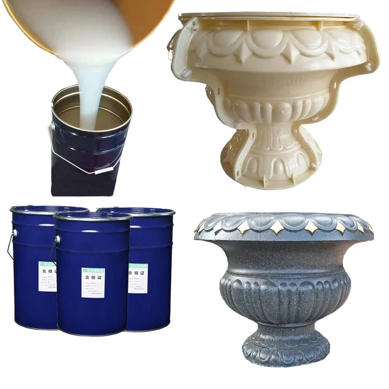 Flowerpot silicone mold liquid silicone rubber silicone for flowerpot