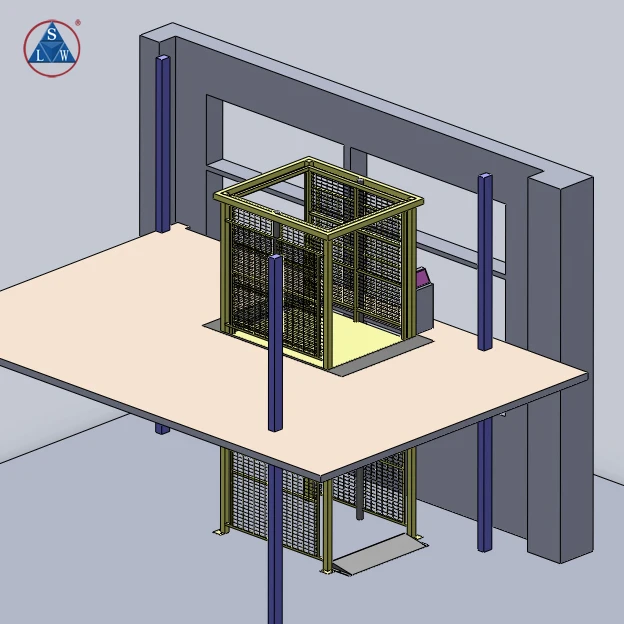 Furniture Warehouse Building Construction wall mounted cargo goods lift elevator