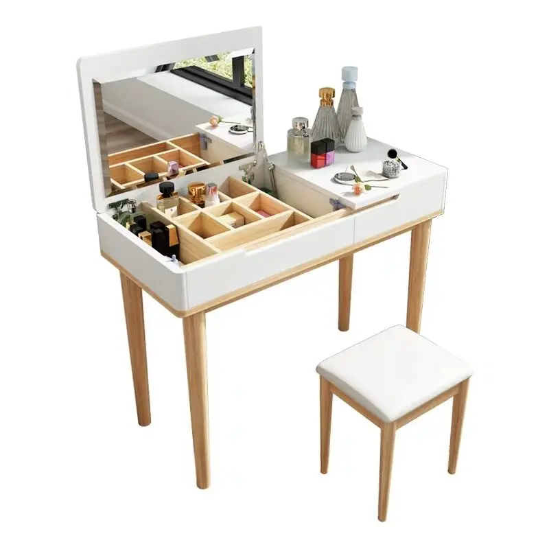 
Bed room make up dresser modern dressing table with vanity mirrorr and stool 