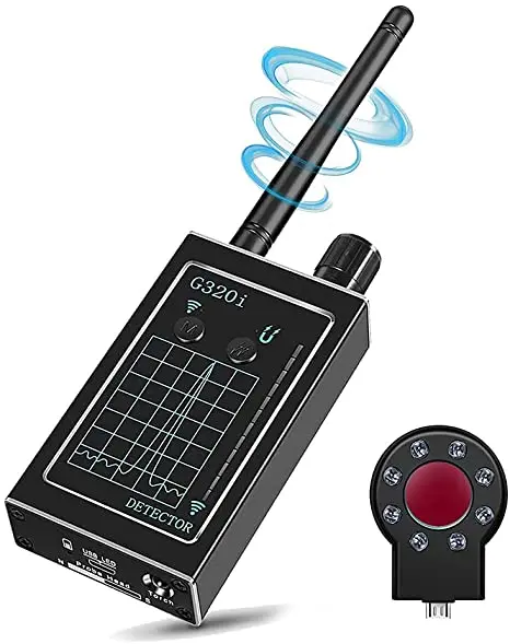 RF Detector Anti Spy Hidden Camera Detectors Bug Sweeper Scanner for GPS Tracking Wireless Audio Listening Bugs Protect Privacy