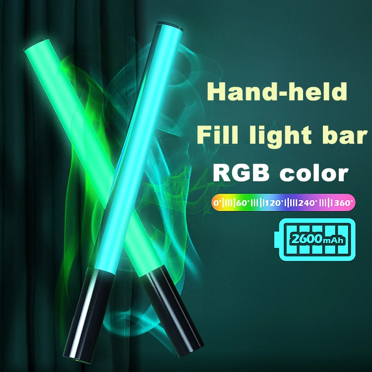 Tik Tok Video Live Photography Light Rechargeable Handheld Fill Light Bar Portable RGB LED Stick Light