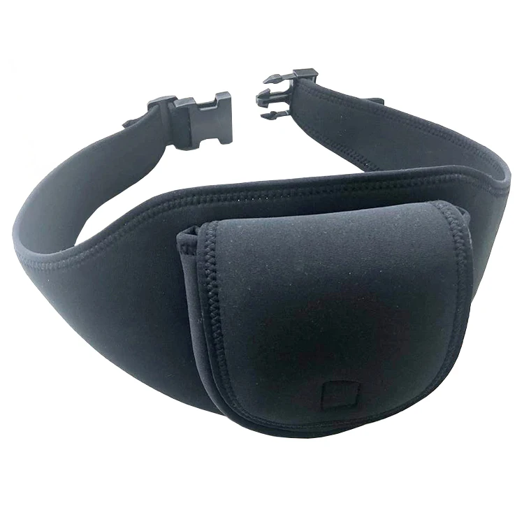 Black Neoprene CD Player Holder Case Bag Holster Walkman Carrier Portable cd Player case with Belt