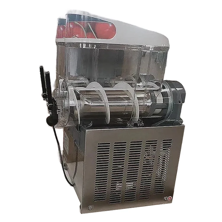 Commercial Snow Melter Double Cylinder Stainless Steel Milk Tea Shop 12 Liter Smoothie Machine