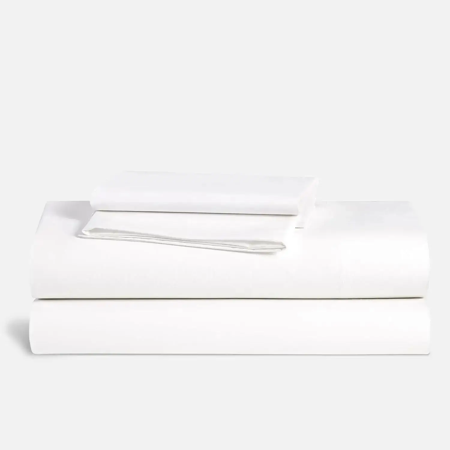 Роскошный сатин 4 шт. 100% хлопчатобумажная простыня лучшее роскошное белое постельное белье с 1 наволочкой 1 плоский лист 2 наволочки