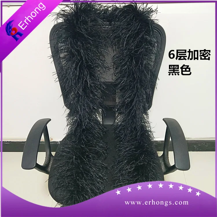 Turkey Feather Boa Turkey Feather Strip Fluffy Craft Decoration Chandelle Feather Boa