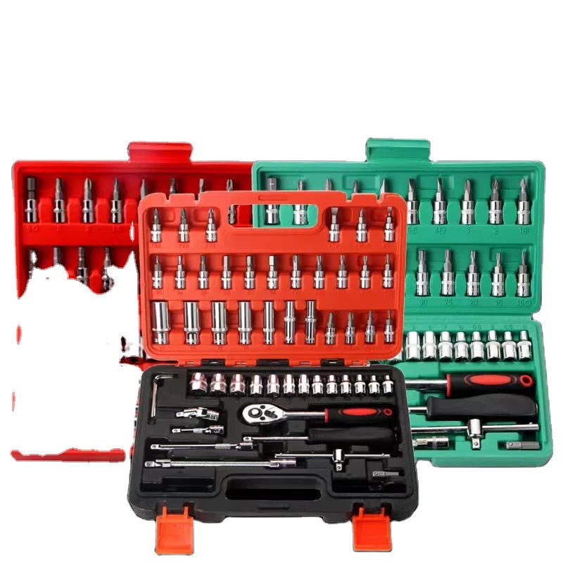 Best Selling High Quality Multifunctional Car Repair Tool Auto Repair Combination Quick Ratchet Bit Tool Socket Wrench