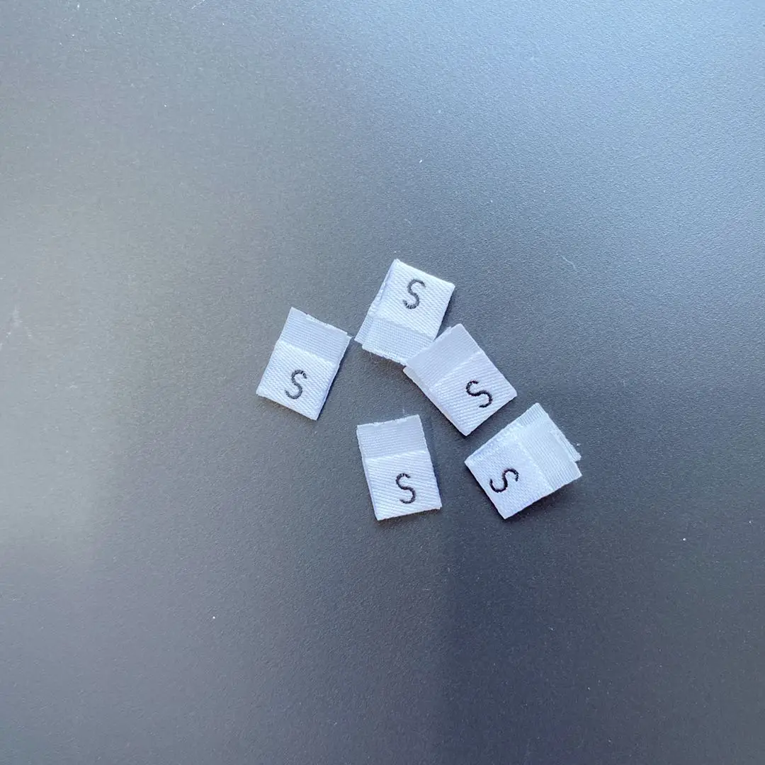 6 Sizes (XS, S, M, L, XL,XXL) Clothing Label Woven Size Labels
