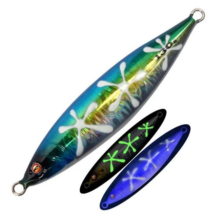 80g UV Coated Super Long Cast Speed Fall Metal Jigging Lures Pesca Isca Fishing Jigs Baits Lures For Saltwater