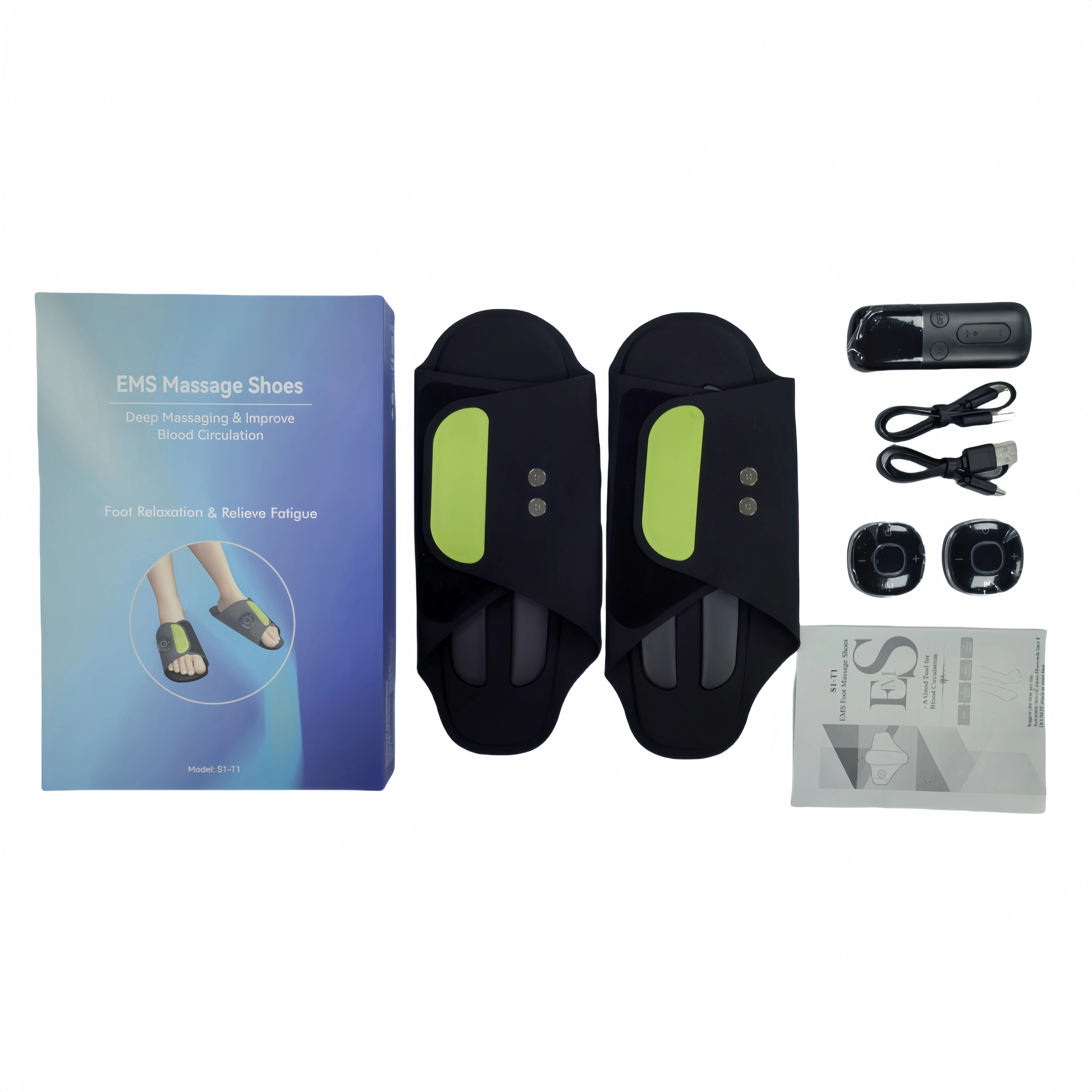Hot Products Ems Massage Shoes Feet Muscle Stimulator Massage Electric Vibrating Ems Electric Foot Massager