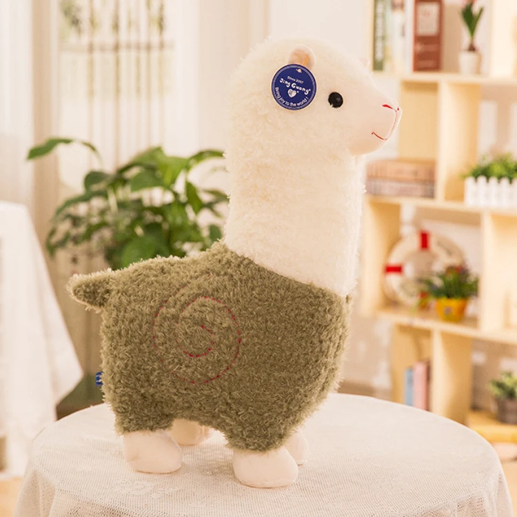 High quality vivid plush alpaca toy PP Cotton stuffed animal alpaca toys Soft Companion plush toy for children