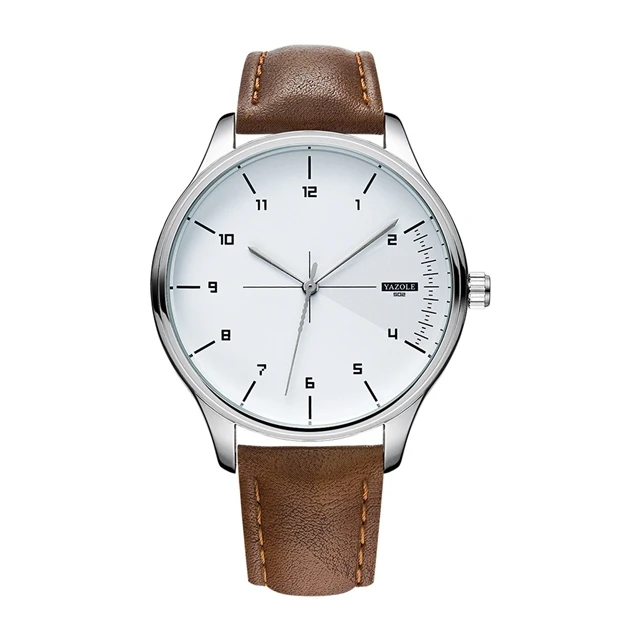 Low MOQ Yazole 502 Мужские кварцевые часы Montre в простом стиле по низкой цене