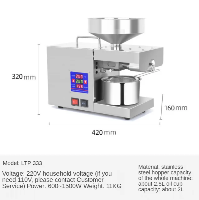 6yl-1-type Automatic Electric Heating Oil Press Machine For All Kind Of Oil Production