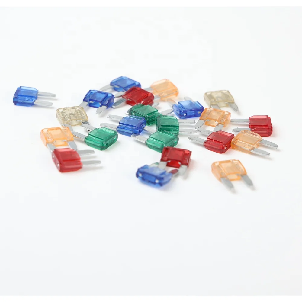 Low Profile Mini Blade Vehicle Car Fuse Assortment Zinc Alloy Material Automotive Replacement Mini Fuses