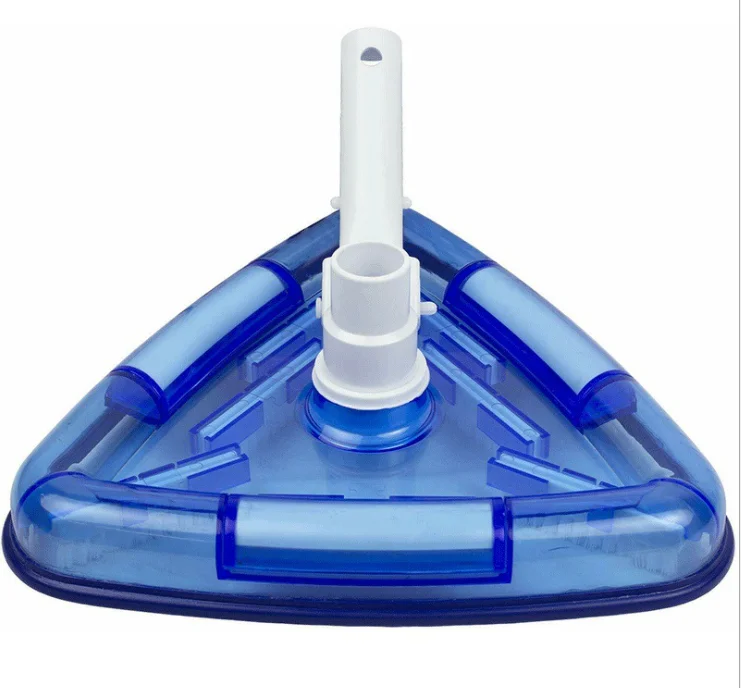 Swimming Pool Transparent triangle Vacuum Cleaner Head Cleaning Brush with Air Valve