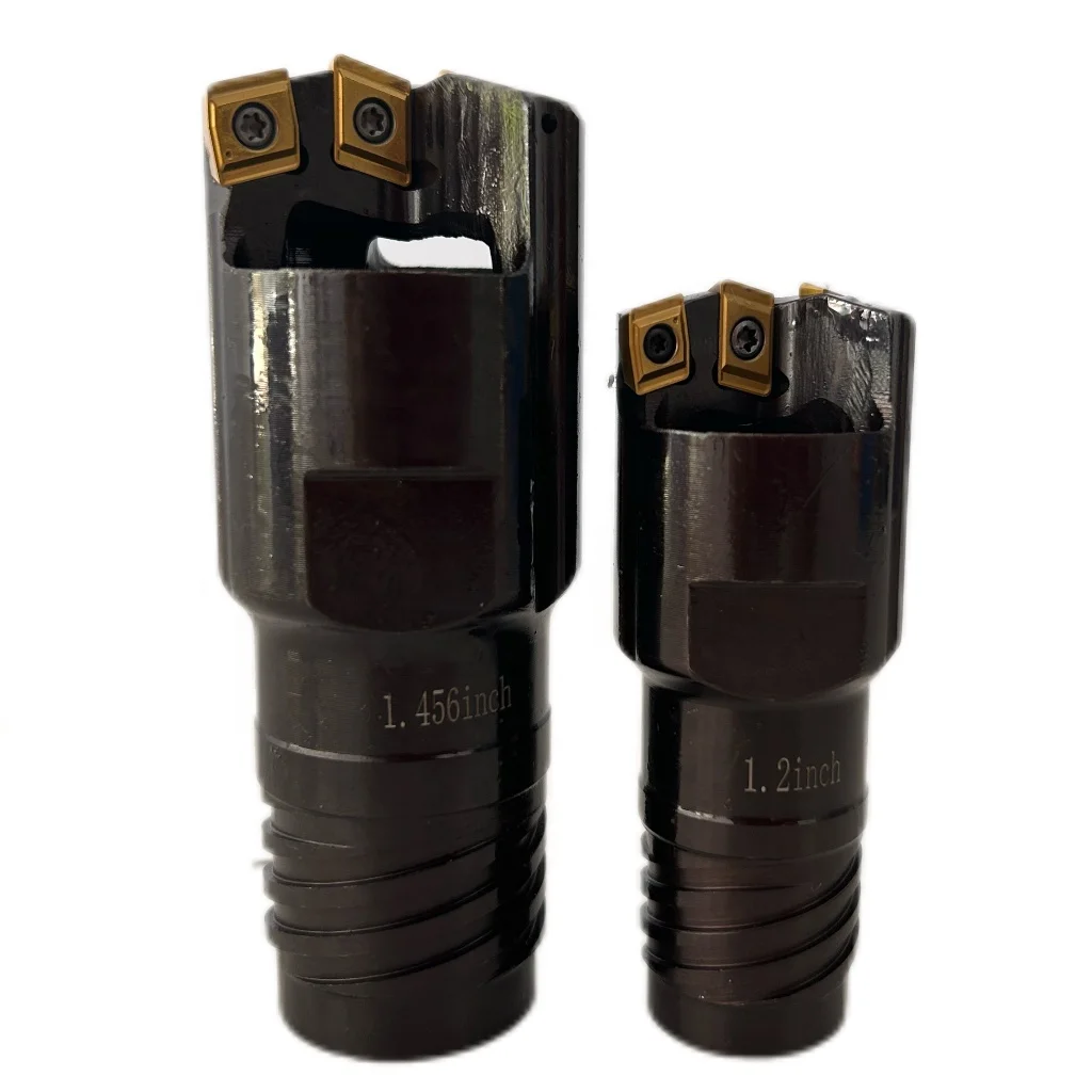 BTA Solid drill head with indexable inserts and guide pads dia25-150mm deep hole drilling tool