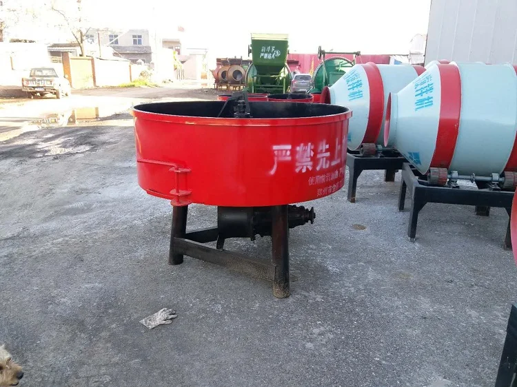 top quality reverse drum mechanical horizontal pan type planetary 500kg castable pan refractory drum mixer