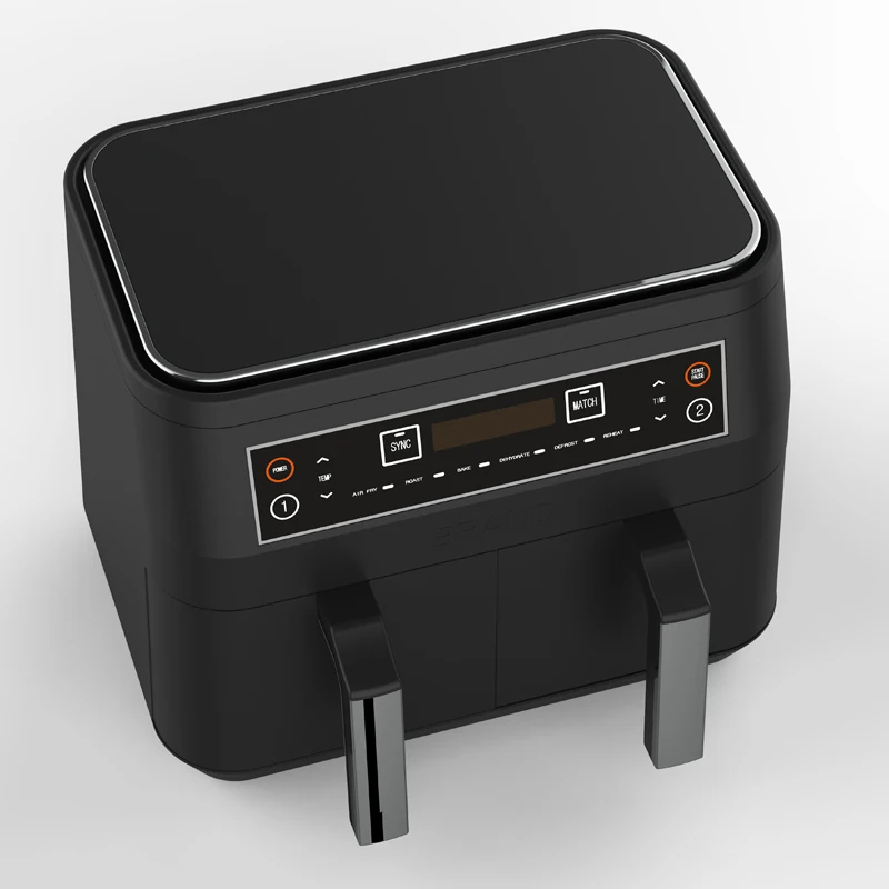 Лидер продаж на Amazon, большие двойные воздушные фризеры на 9 л, безмасляные воздушные фризеры с сенсорным экраном, умные воздушные фризеры с цифровым дисплеем