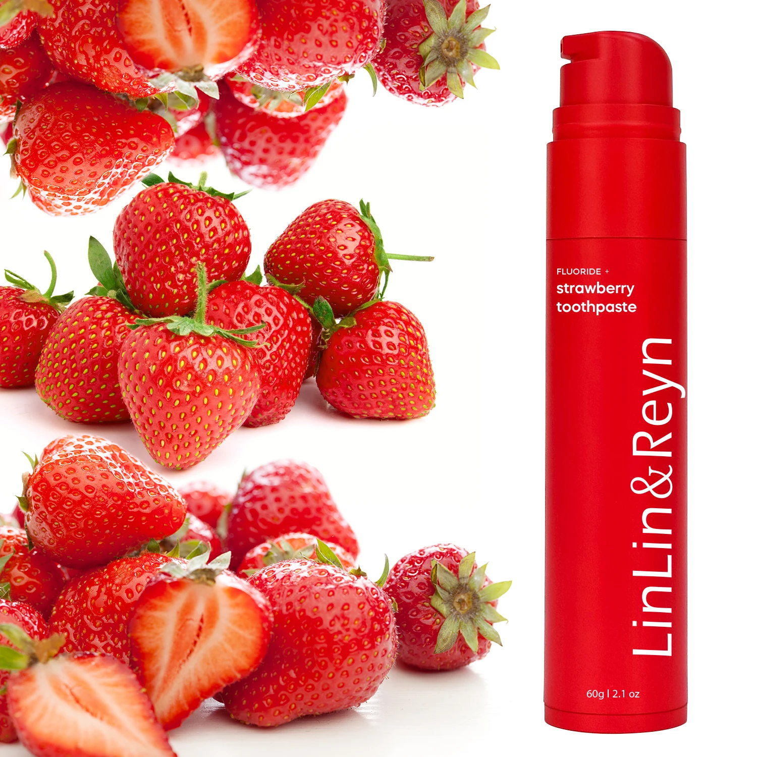 Hot Sale Customized Long lasting Fresh Breath Fruit Flavored Toothpaste 60g