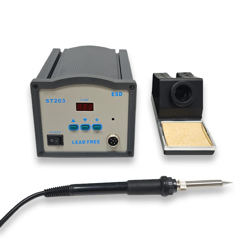 High Quality ST203H 90W LCD Display Intelligent Lead-free New Soldering Iron Station for Professional Repairing Working