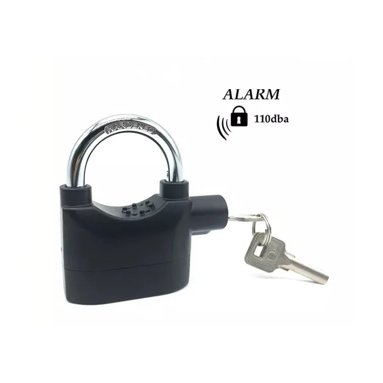 110dB Security Anti-Theft Waterproof Motor Bicycle Lock Siren Safety Padlock Door Alarm Padlock