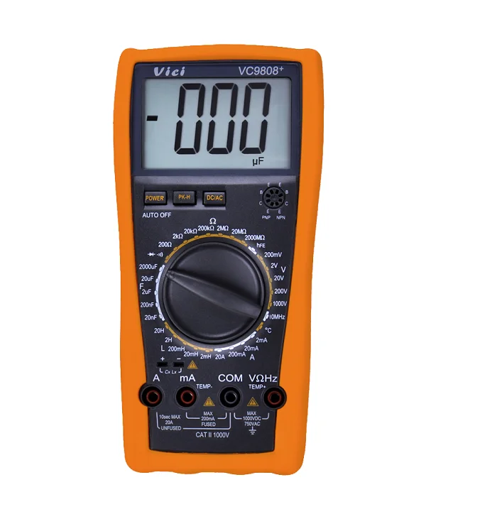 vici VC9808+ Peak Value Hold Digital Multi-meter