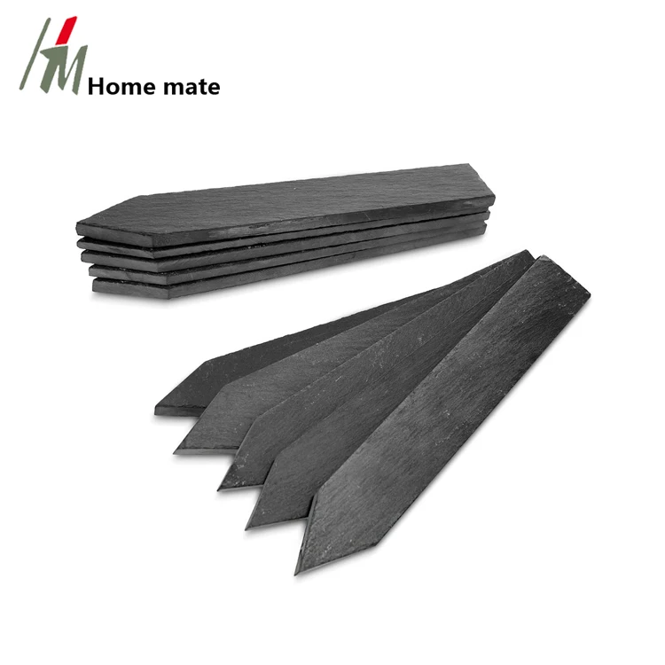 Handmade natural decorative black slate garden label /plant marker /plant tags