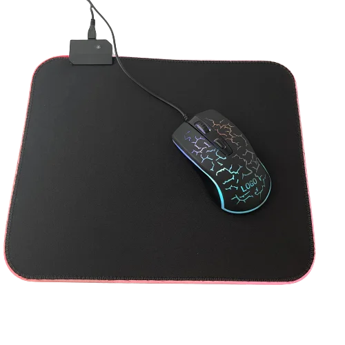 Custom logo large size xxl colorful led rgb lighting anti-sl gaming mouse pad