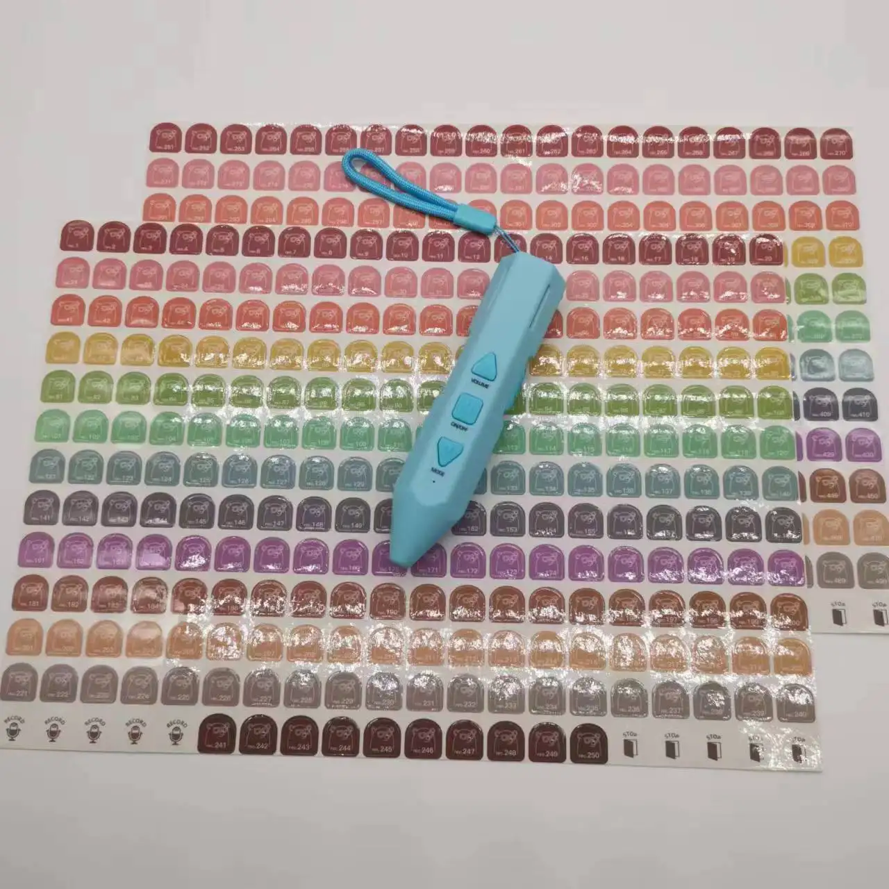 Factory supply early learning English smart pen for kids 6 books as 1 set story telling machine talking books pen