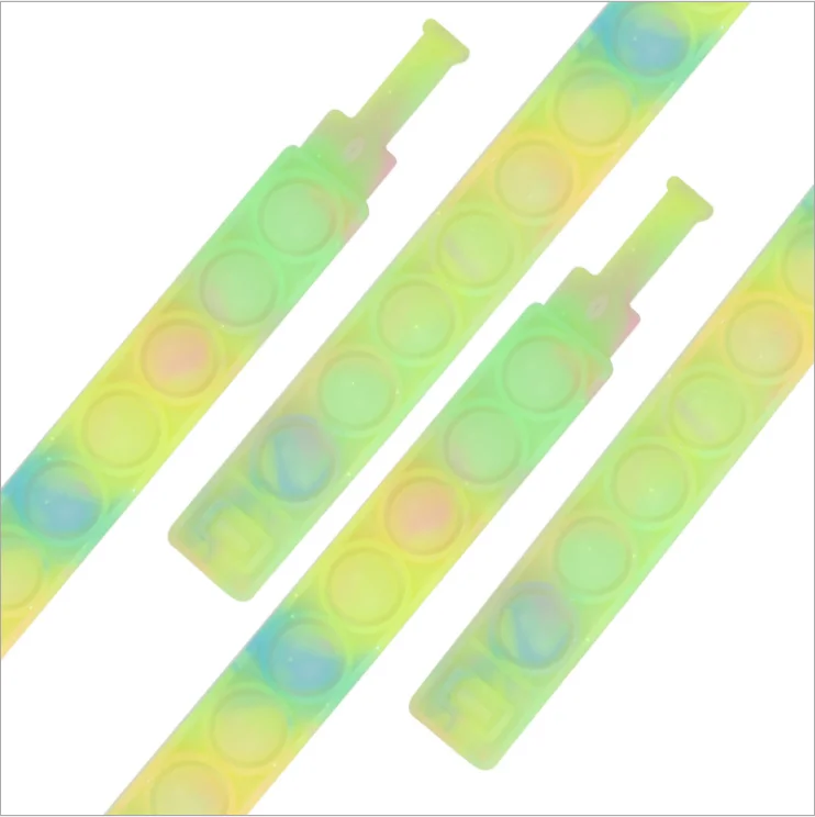New bracelet deratization pioneer fun colored silicone bracelet wholesale educational decompression toy