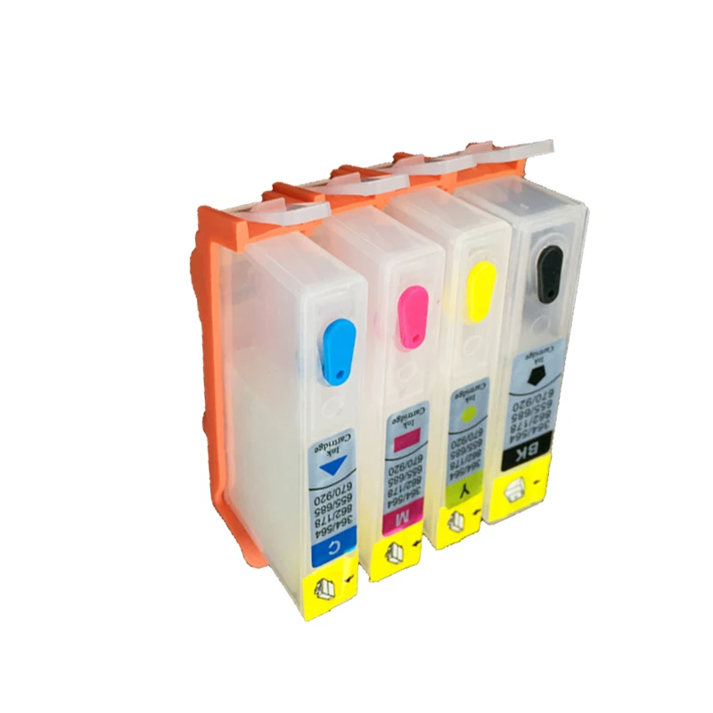 Empty Refillable Ink Cartridge With Reset Chip Compatible For HP655 Deskjet Ink Advantage 3525 4615 4625 5525 6525 CISS