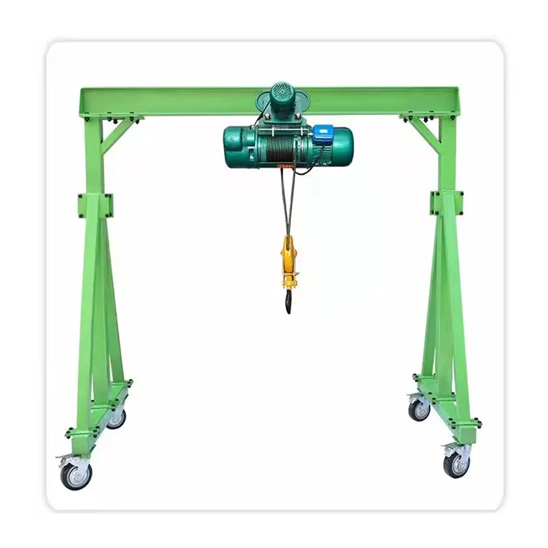 Warehouse Application Gentry Crane Small Gantry Cranes De32 Tonrovided Eliectric Hoist Portable 3 Ton 5wire Rope Hoist3500 8 Min