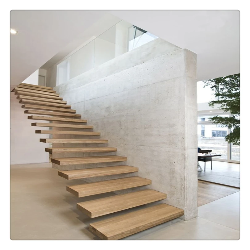 Invisible Wall Side Stringer Hot Design Staircase Railing Crystal Glass Stair
