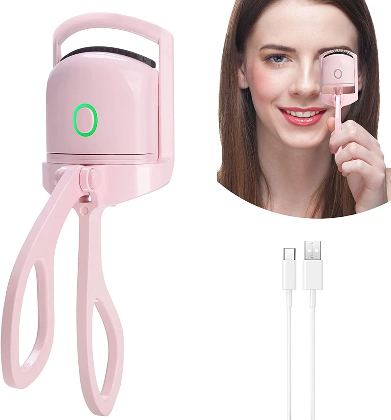 Professional Makeup use Rechargeable eyelash curler Electronic  Portable Eyelash curling tool  Mini Electric Perm Eyelash Curler