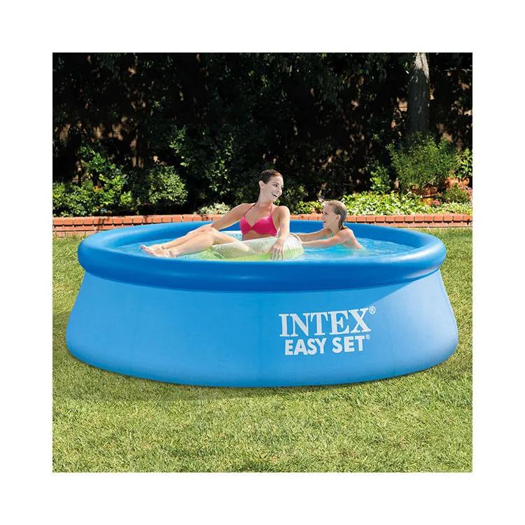 Intex 28106 8FT X 26IN EASY SET POOL Inflatable Above Ground Pool Family Swimming Pool
