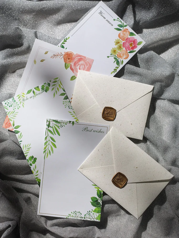 New Arrival  high quality cheap price wholesale printed  writing paper with envelope