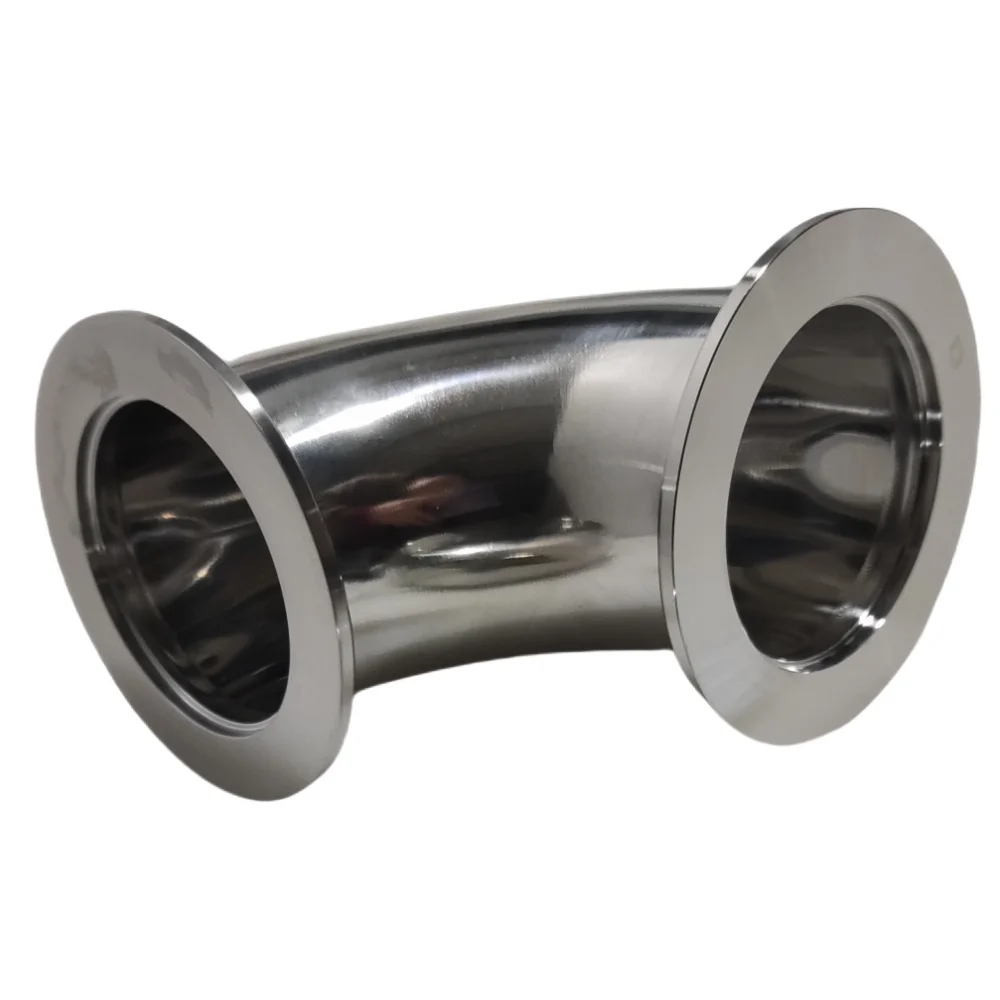 Stainless Steel 304 Vacuum KF Quick Fitting Elbow 90 Degree Flange Joint KF16 KF25 KF40 KF50 High Pressure