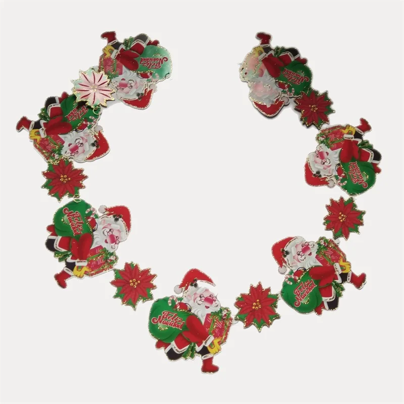 200CM Santa Claus Banner Merry Christmas Decorations For Home Christmas Ornaments Pendant Garland New Year 2020