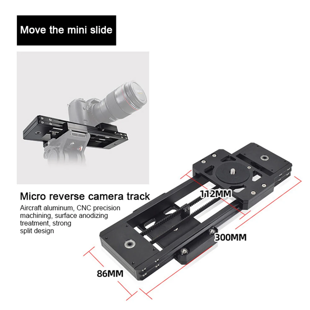 Flexible Aluminum Alloy DSLR Video Camera Motorized Mini Moving Track Slider Dolly for Photography Film Shooting
