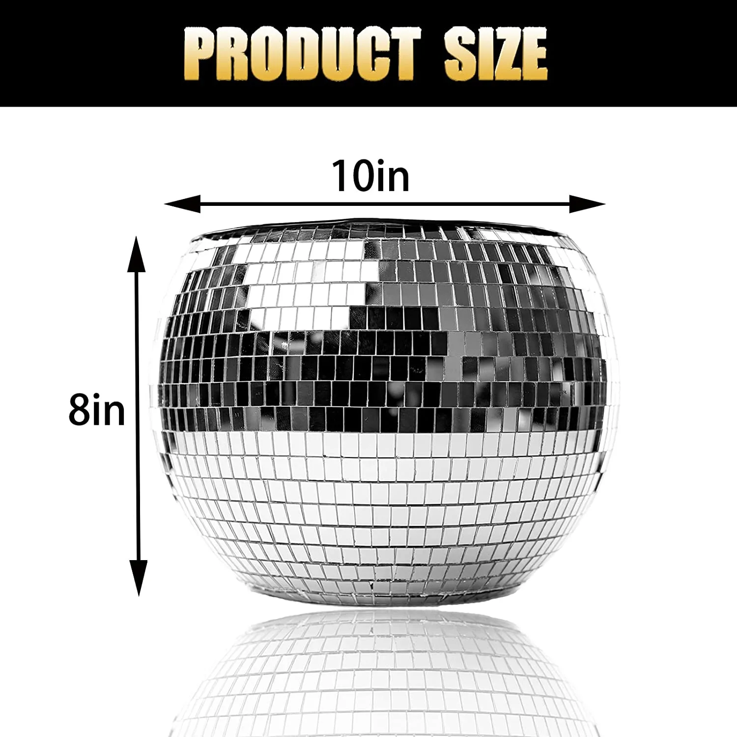 Direct Wholesale Price Cool Silver  Drink Mosaic Mirror Disco Ball Ice Bucket