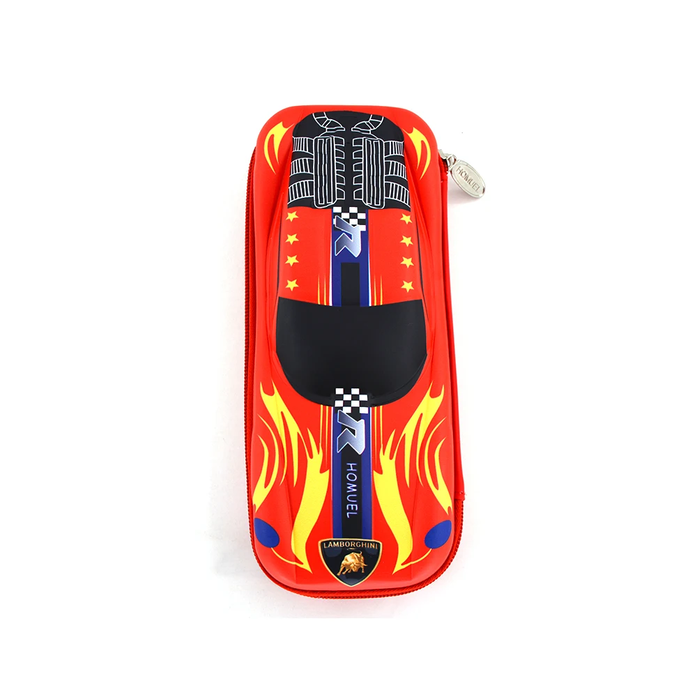 Hot Sale In Stock Eva Car Shape Pencil Case Pu Leather Pencil Case Hardtop Pencil Case