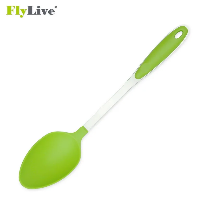 
Kitchen Utensils 6-Piece Tool Set: Ladle Pasta Fork Slotted Spoon Solid 