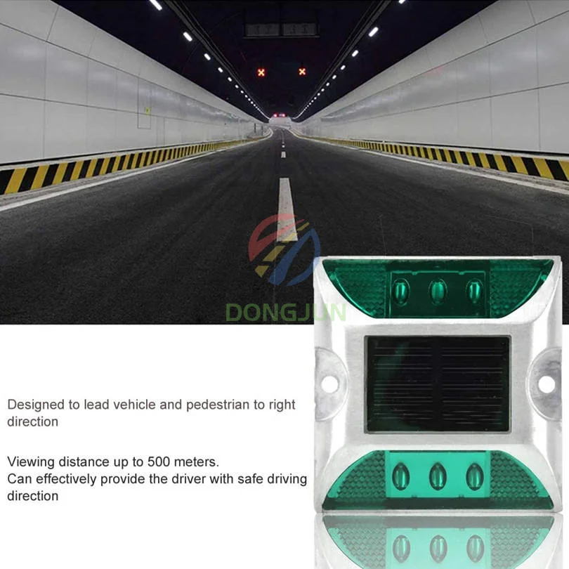 solar road stud bicolor solar led road stud double color reflective road stud hat