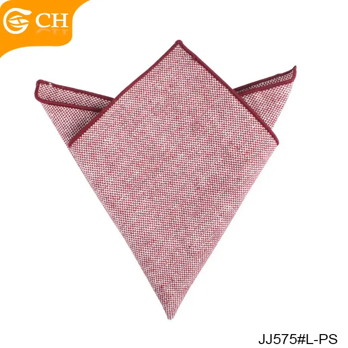 Высококачественный цветной тканый льняной Карманный квадрат по индивидуальному заказу от собственного бренда