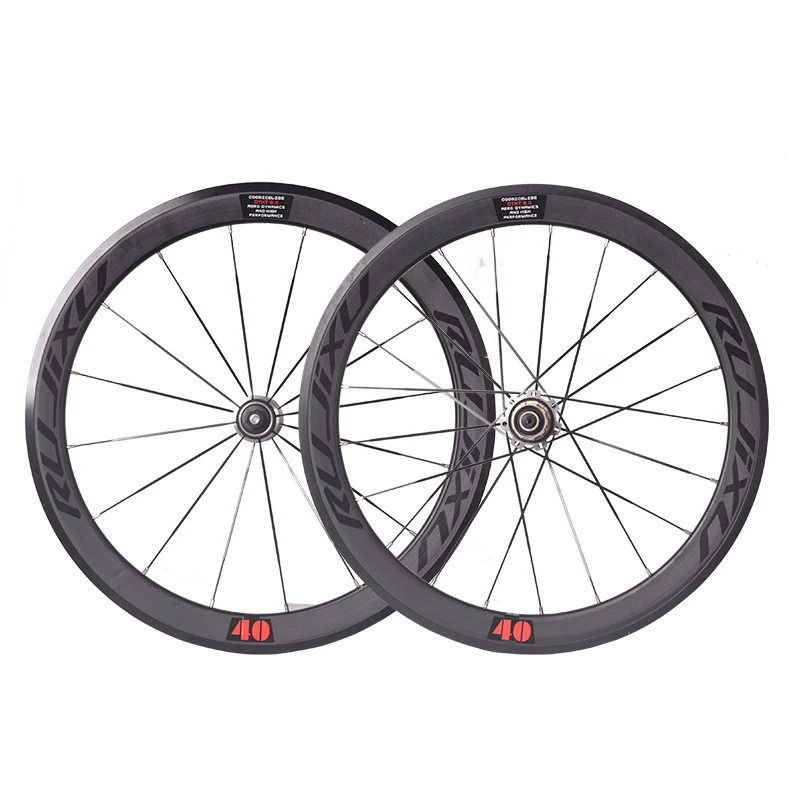 RUJIXU 11 Speed Wheel set 20 inch 406/ 451 V Brake Folding Bicycle Wheels Road Bike Bicycle Wheelset