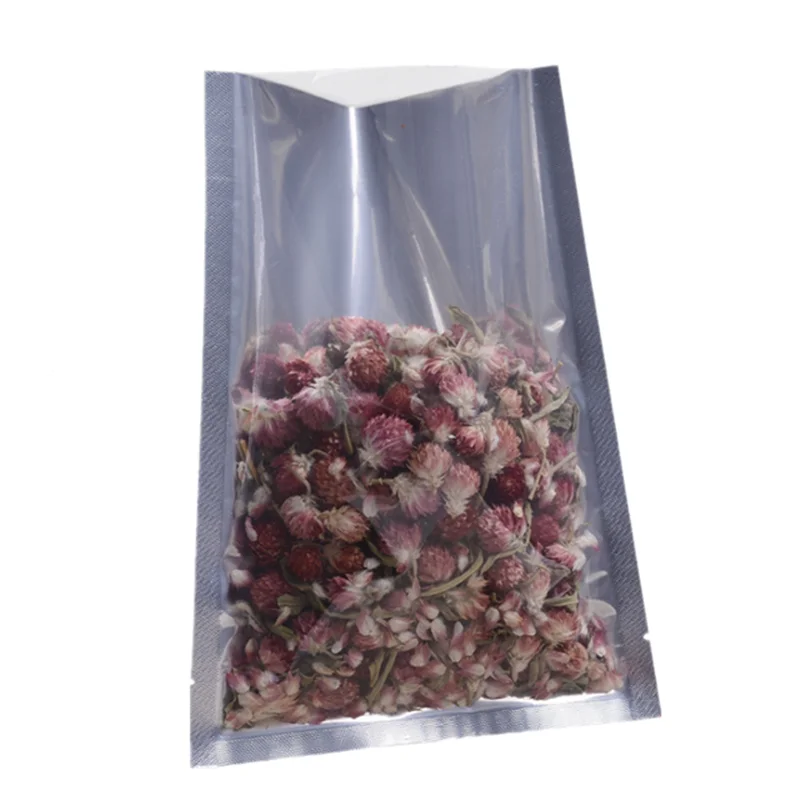 100pcs 16X24cm 2022 logo transparent foil vacuum sealer bag