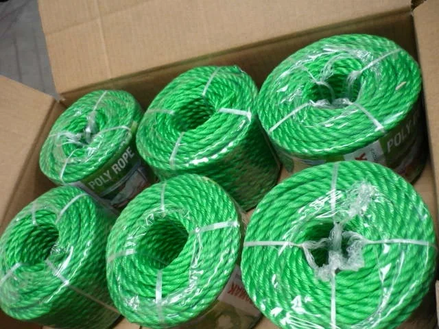Good quality polypropylene 3 strand twisted rope for multi purpose usage