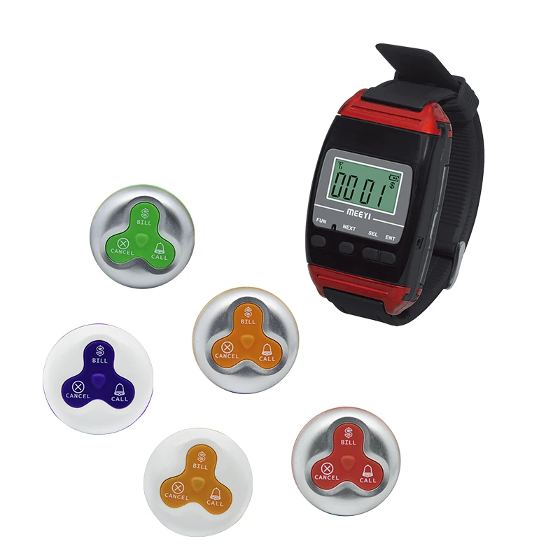 Wireless Wrist Watch Pager Calling System Patient Wrist Pager