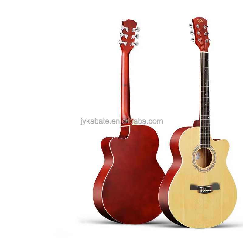 40inch Solid Acoustic Spruce Guitar Cutaway  Basswood Guiar Wholesales