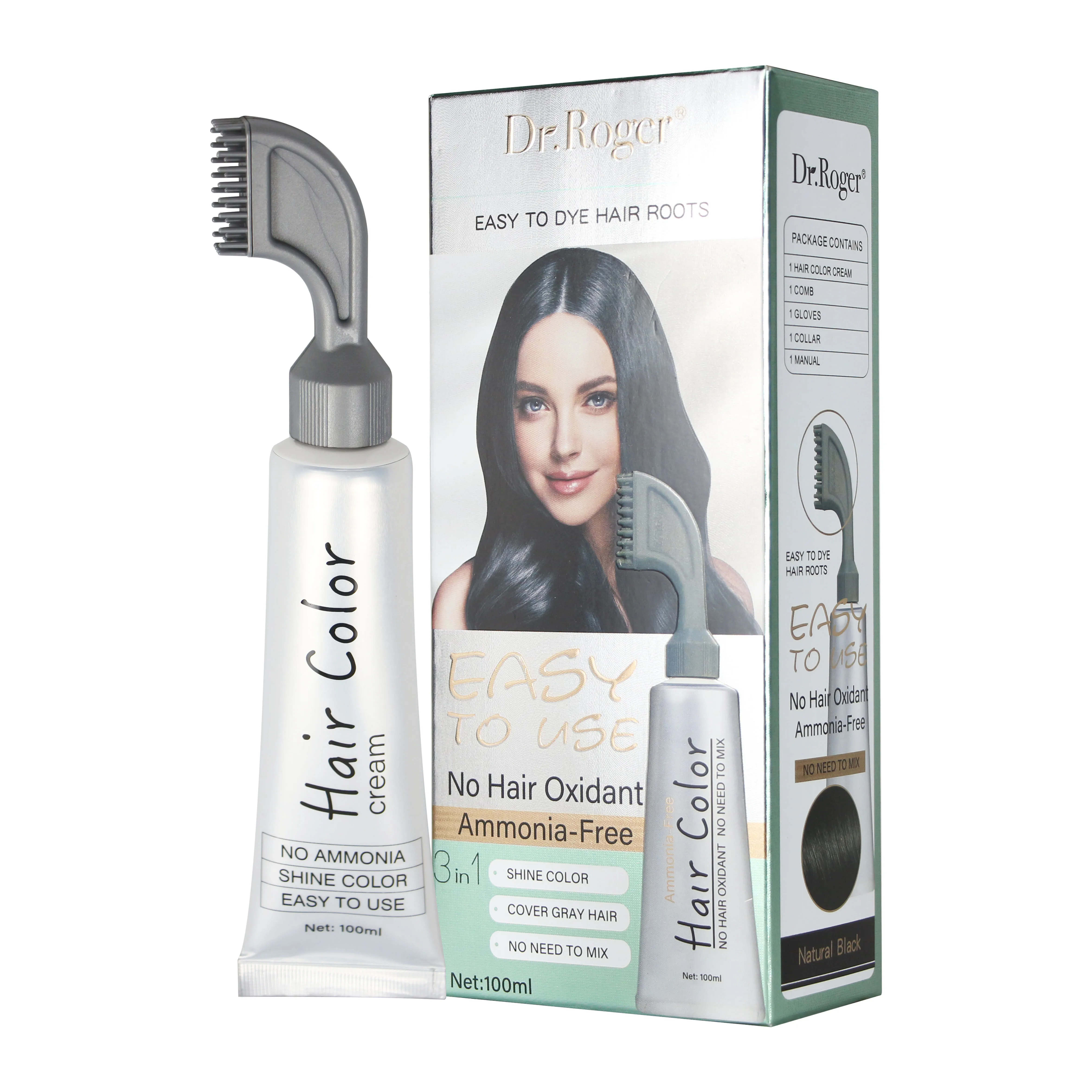 New Arrival Hair Care Comb Magic White Hair Dye Wholesale Magic Black Hair Color Dye with Comb